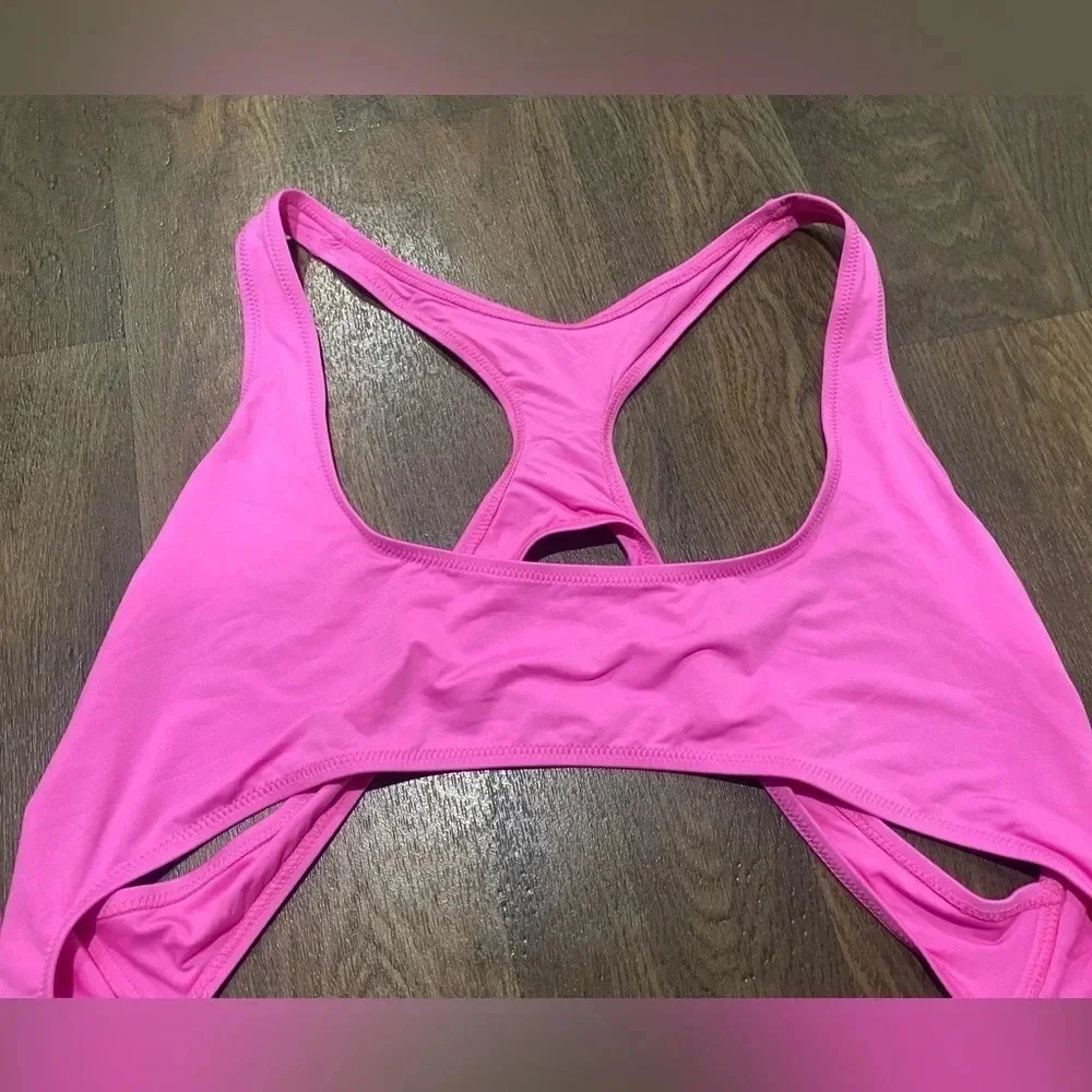 SKIMS Swim Cut Out Monokini in Taffy Pink Size 4X New with Tags